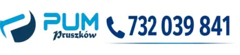 PUM Pruszków 732 039 841 Logo PUM Pruszków z numerem telefonu 732 039 841.